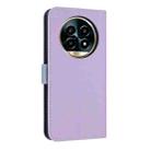 For Realme 13 Pro 5G / 13 Pro+ 5G Metal Bow Leather Phone Case with Hand Strap(Purple) - 3