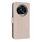For Realme 13 Pro 5G / 13 Pro+ 5G Metal Bow Leather Phone Case with Hand Strap(Apricot) - 3