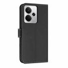 For Realme 14 5G / P3 5G Metal Bow Leather Phone Case with Hand Strap(Black) - 3
