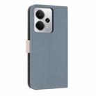 For Realme 14 5G / P3 5G Metal Bow Leather Phone Case with Hand Strap(Light Blue) - 3