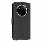 For Realme 14 Pro+ 5G Metal Bow Leather Phone Case with Hand Strap(Black) - 3