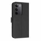 For Realme C75 4G Global / P3x Metal Bow Leather Phone Case with Hand Strap(Black) - 3