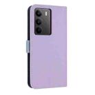 For Realme C75 4G Global / P3x Metal Bow Leather Phone Case with Hand Strap(Purple) - 3