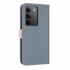 For Realme C75 4G Global / P3x Metal Bow Leather Phone Case with Hand Strap(Light Blue) - 3