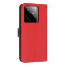 For Realme GT7 5G Metal Bow Leather Phone Case with Hand Strap(Red) - 3