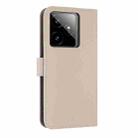 For Realme GT7 5G Metal Bow Leather Phone Case with Hand Strap(Apricot) - 3