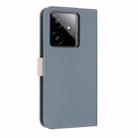 For Realme GT7 5G Metal Bow Leather Phone Case with Hand Strap(Light Blue) - 3
