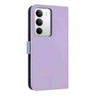 For Realme C71 4G Metal Bow Leather Phone Case with Hand Strap(Purple) - 3