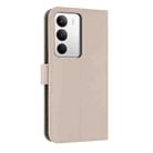 For Realme C71 4G Metal Bow Leather Phone Case with Hand Strap(Apricot) - 3