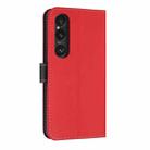 For Sony Xperia 1 VI Metal Bow Leather Phone Case with Hand Strap(Red) - 3