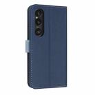 For Sony Xperia 1 VI Metal Bow Leather Phone Case with Hand Strap(Dark Blue) - 3