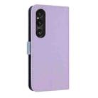 For Sony Xperia 1 VI Metal Bow Leather Phone Case with Hand Strap(Purple) - 3