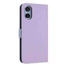 For Sony Xperia 5 V Metal Bow Leather Phone Case with Hand Strap(Purple) - 3