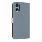 For Sony Xperia 5 V Metal Bow Leather Phone Case with Hand Strap(Light Blue) - 3