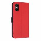For Sony Xperia 5 VI Metal Bow Leather Phone Case with Hand Strap(Red) - 3