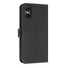 For Sony Xperia 5 VI Metal Bow Leather Phone Case with Hand Strap(Black) - 3