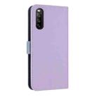 For Sony Xperia 10 IV Metal Bow Leather Phone Case with Hand Strap(Purple) - 3