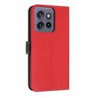 For Motorola Edge 50 Neo 5G Metal Bow Leather Phone Case with Hand Strap(Red) - 3