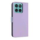 For Motorola Edge 60 / 60 Fusion Metal Bow Leather Phone Case with Hand Strap(Purple) - 3