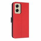 For Motorola Moto G Stylus 5G 2024 Metal Bow Leather Phone Case with Hand Strap(Red) - 3