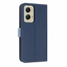 For Motorola Moto G Stylus 5G 2024 Metal Bow Leather Phone Case with Hand Strap(Dark Blue) - 3