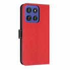 For Motorola Moto G Stylus 5G 2025 Metal Bow Leather Phone Case with Hand Strap(Red) - 3