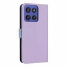 For Motorola Moto G Stylus 5G 2025 Metal Bow Leather Phone Case with Hand Strap(Purple) - 3