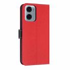 For Motorola Moto G05 / E15 Metal Bow Leather Phone Case with Hand Strap(Red) - 3