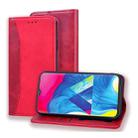 For Samsung Galaxy A10 Business Stitching Horizontal Flip Leather Case with Double Folding & Bracket & Card Slots & Photo Frame & Wallet(Red) - 1