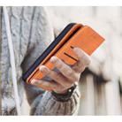 For Samsung Galaxy A10 Business Stitching Horizontal Flip Leather Case with Double Folding & Bracket & Card Slots & Photo Frame & Wallet(Red) - 7