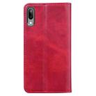 For Samsung Galaxy A10 Business Stitching Horizontal Flip Leather Case with Double Folding & Bracket & Card Slots & Photo Frame & Wallet(Red) - 8