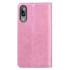 For Samsung Galaxy A10e Business Stitching Horizontal Flip Leather Case with Double Folding & Bracket & Card Slots & Photo Frame & Wallet(Rose Gold) - 8
