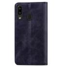 For Samsung Galaxy A20 / A30 Business Stitching Horizontal Flip Leather Case with Double Folding & Bracket & Card Slots & Photo Frame & Wallet(Black) - 8