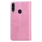 For Samsung Galaxy A20s Business Stitching Horizontal Flip Leather Case with Double Folding & Bracket & Card Slots & Photo Frame & Wallet(Rose Gold) - 8