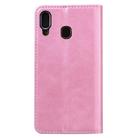 For Samsung Galaxy A40 Business Stitching Horizontal Flip Leather Case with Double Folding & Bracket & Card Slots & Photo Frame & Wallet(Rose Gold) - 7