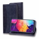 For Samsung Galaxy A50s / A50 / A30s Business Stitching Horizontal Flip Leather Case with Double Folding & Bracket & Card Slots & Photo Frame & Wallet(Black) - 1