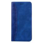 For Samsung Galaxy A70 / A70s Business Stitching Horizontal Flip Leather Case with Double Folding & Bracket & Card Slots & Photo Frame & Wallet(Sapphire Blue) - 1