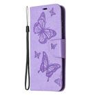 For Samsung Galaxy S20 FE 5G / S20 Lite Embossing Two Butterflies Pattern Horizontal Flip PU Leather Case with Holder & Card Slot & Wallet & Lanyard(Purple) - 2