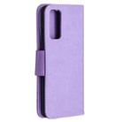 For Samsung Galaxy S20 FE 5G / S20 Lite Embossing Two Butterflies Pattern Horizontal Flip PU Leather Case with Holder & Card Slot & Wallet & Lanyard(Purple) - 3