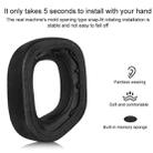 1 Pair Protein Leather and Ice Silk Cloth Replacement Earpads For Corsair HS80 Max / HS80 USB Wired / HS81 RGB(Black) - 3