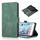 For iPhone 6 Retro Magnetic Closing Clasp Horizontal Flip Leather Case with Holder & Card Slots & Photo Frame & Wallet(Green) - 1