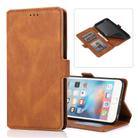 For iPhone 6 Retro Magnetic Closing Clasp Horizontal Flip Leather Case with Holder & Card Slots & Photo Frame & Wallet(Brown) - 1