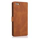 For iPhone 6 Retro Magnetic Closing Clasp Horizontal Flip Leather Case with Holder & Card Slots & Photo Frame & Wallet(Brown) - 3