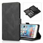 For iPhone 6 Retro Magnetic Closing Clasp Horizontal Flip Leather Case with Holder & Card Slots & Photo Frame & Wallet(Black) - 1