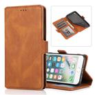 For iPhone SE 2022 / SE 2020 / 8 / 7 Retro Magnetic Closing Clasp Horizontal Flip Leather Case with Holder & Card Slots & Photo Frame & Wallet(Brown) - 1
