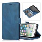 For iPhone SE 2022 / SE 2020 / 8 / 7 Retro Magnetic Closing Clasp Horizontal Flip Leather Case with Holder & Card Slots & Photo Frame & Wallet(Navy Blue) - 1