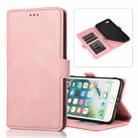 For iPhone 8 Plus / 7 Plus Retro Magnetic Closing Clasp Horizontal Flip Leather Case with Holder & Card Slots & Photo Frame & Wallet(Rose Gold) - 1