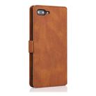 For iPhone 8 Plus / 7 Plus Retro Magnetic Closing Clasp Horizontal Flip Leather Case with Holder & Card Slots & Photo Frame & Wallet(Brown) - 3