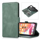 For iPhone 11 Retro Magnetic Closing Clasp Horizontal Flip Leather Case with Holder & Card Slots & Photo Frame & Wallet(Green) - 1