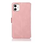 For iPhone 11 Retro Magnetic Closing Clasp Horizontal Flip Leather Case with Holder & Card Slots & Photo Frame & Wallet(Rose Gold) - 3